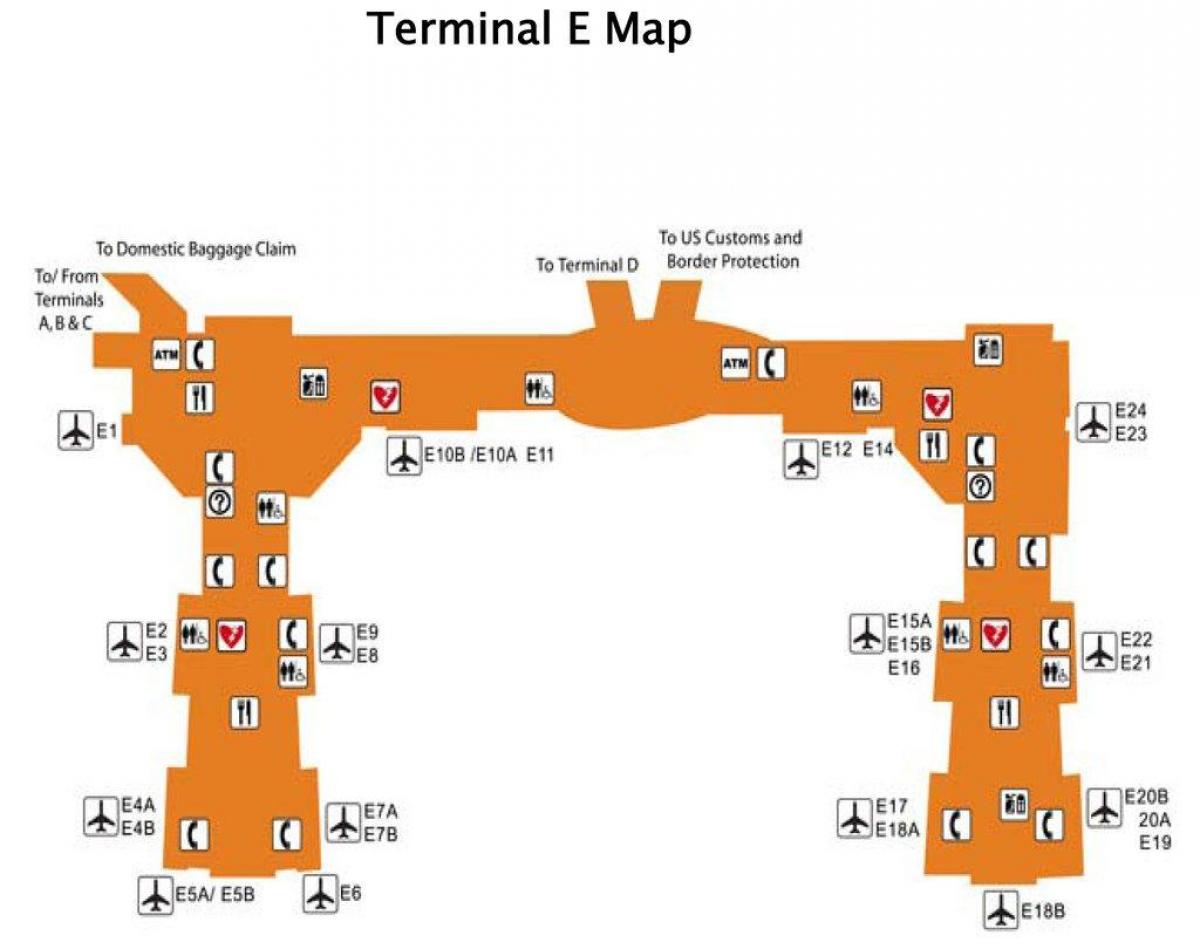 Houston aeroporto terminal e mapa