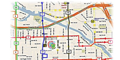Houston rutas de autobuses mapa