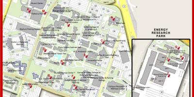 Mapa da universidade de Houston